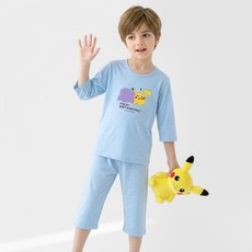 프리미에팜 아동용 포켓몬스터 7부 쿨 상하복 세트