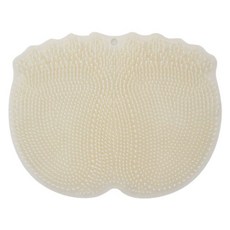 엣지프로 실리콘 풋 브러쉬 발세척 매트 풋클리너 화이트, 1개입, 1개