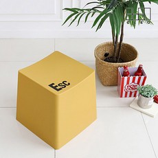 슐 키캡 인테리어 포인트 수납 스툴 4p, 옐로우