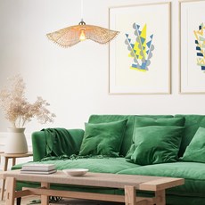 Wonha藤編Boka吊燈 1燈 中, 淺木色