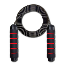 Dunfit 防滑防纏繞鋼絲跳繩, 紅色, 1個