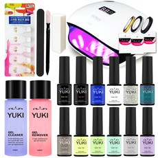 YUKI 凝膠美甲工具組 B款 48W, 25種, 1套