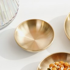 PARKSSISANGBANG 韓國傳統黃銅圓盤子 小, 1個, 單色