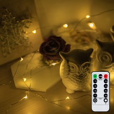 UrbanLED USB型燈串 銀線款+遙控器, 暖白色