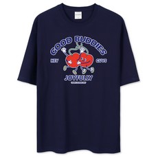 벤힛 남녀공용 통기성 굿버디 오버핏 반팔 티셔츠