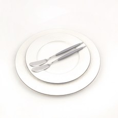 Bogen 蒙布朗可愛餐具奶油刀, 灰色, 2個