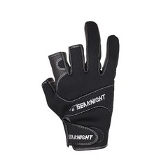 SeaKnight 不熟悉的衣櫃運動 3-cut 手套右手 UNC-37-1, 黑色的