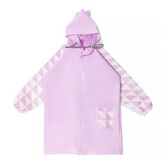 멜리트디어 스타빈 아동용 패턴소매 원포켓 레인코트