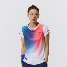 빅터 여성용 배드민턴 RHYTHM FLEX 티셔츠 VT25CGW026F