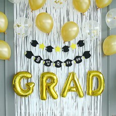 PARTYHAE 星星亮片畢業派對裝飾組, 1套, 混合色