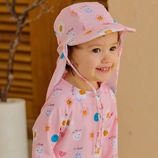 IAMBEBE 兒童笑臉雛菊遮陽帽