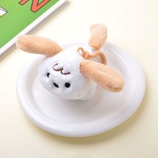 빙빙꼬리 강아지 키링, 브라운, 1개