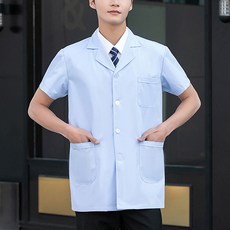 unhev 男款護士上衣 短袖工作服