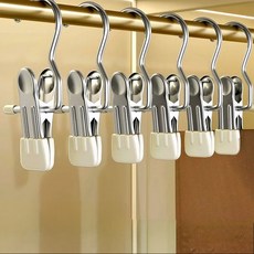 일상포인트 논슬립 미니멀 바지 집게, 화이트, 20개