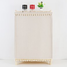 벨크로 선반 가리개, 條紋米色