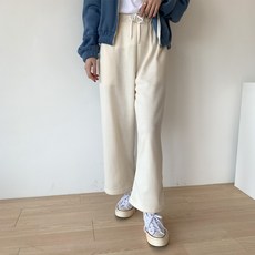 EZ Studio 女款舒適刷毛寬版闊腿運動褲