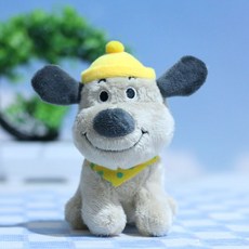 도림 슈퍼 댕댕이 인형 자동차 키링 비니 댕댕이, 옐로우, 1개