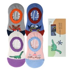 데일리라이크 키즈 페이크 삭스 4족 세트