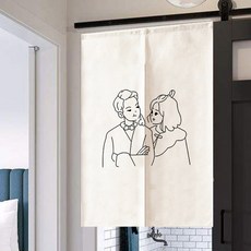 藝術風格插圖桿型窗簾, 圖 D