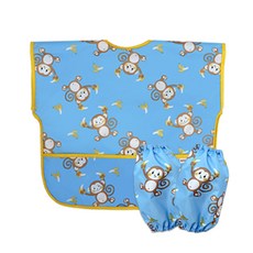 DEOHAEPI 兒童猴子香蕉防水短袖藝術禮服 Tosh 套組 08, 天空