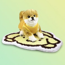 산리오 반려동물 뽀짝 펫매트 폼폼푸린, 옐로우, 1개