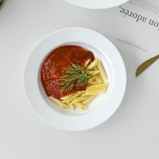 PRELUDE NEOBONE 簡約義大利麵碗 21.8cm, 2個, 白色