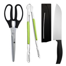 제니얼 G / C시리즈 A타입 다용도집게 특대 + 롱가위 + 돌핀 칼집식도 대 세트, 혼합색상, 1개