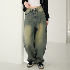 SUBI.JEANS 女款大氣球寬版短版牛仔褲