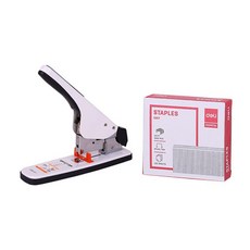 deLi 裝訂大訂書機E0484+專用兼容芯E0017, 白色的, 1套