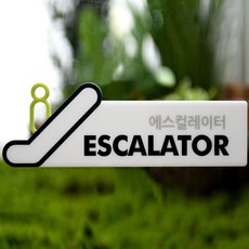 Garden in the City 壓克力電扶梯標示牌 立體型 W-9, 白色