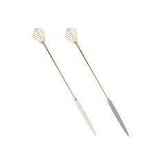 Bogen Almande金色迷你打蛋器 2件組, 白色, 灰色, 1套