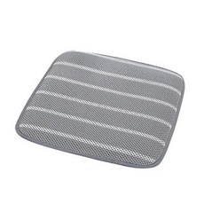 魚魚區 3D透氣網布涼感坐墊, 灰色的