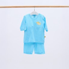 cubynmom 幼童黃色狗狗網眼七分袖內衣套裝