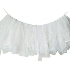 하이어리 셀프 돌잔치 벽장식 패브릭 가랜드, 화이트, 1개