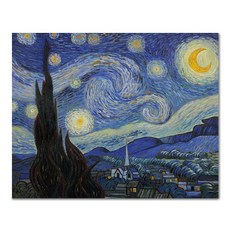 ADICO DIY 繪畫梵高的夜空星光 PH02 50 x 40cm, 混色