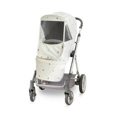 Manito Beta混色印花防風推車罩, 1入, 小梨子款(乳白色)