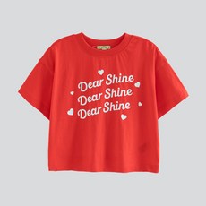 ILoveJ 女童 Dear Shine 短版短袖T恤