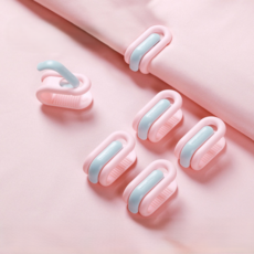 홈사랑 빠짐없는 침대시트 고정 집게 6p, 핑크