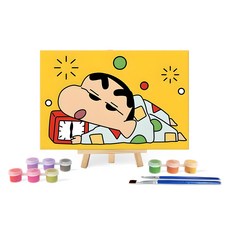 I LOVE PAINTING 蠟筆小新 DIY數字油畫 - 小新家的早晨, 1個, 張軍的早晨