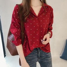 POPLARNC Dique 點點襯衫罩衫