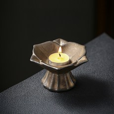 Daparang 復古陶瓷東方花卉迷你燭台 DRH0065, 2號