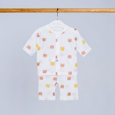 cubynmom Barely 網眼七分袖內衣上下套裝