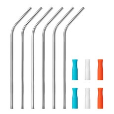 攜帶瓶怪物不倒翁不銹鋼吸管 6p + 鼠標 6p, 1組