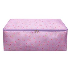 마켓에이 깔끔 방수 손잡이 이불 정리함, 퍼플체리, 1개