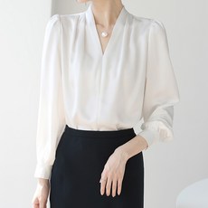 LUNA GIRL Jellens 緞面女裝襯衫