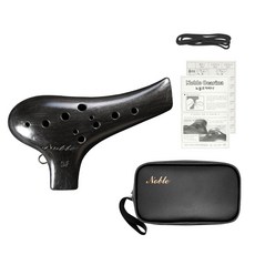 noble Ocarina 瓷陶笛女高音 F, 單品, 黑色的