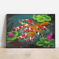 Play about DIY 傑作繪圖套組 50 x 40cm, 荷花鯉魚 (MG027)