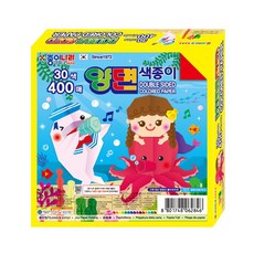 JONG IE NARA 雙面色紙 400張, 1個, 30色