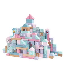 EDUCHOCO 粉彩木塊 100p, 混色