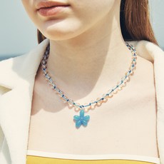 빈티지헐리우드 비비드 옥살리스 플라워 목걸이 VH2336NE012B